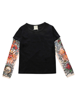 Costume de tatouage pour bébé Body imprimé à manches longues pour tout-petit
