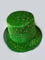 Costume de vacances irlandais Chapeau Dorure Velours Saint Patricks Day Accessoire Costume Déguisements Halloween