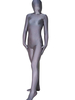 Costume de zentai argent en lycra spandex enveloppé Déguisements Halloween