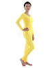 Costume de zentai blanc Combinaison en lycra spandex face ouverte Déguisements Halloween