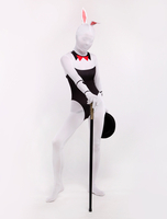 Costume de zentai Bunny populaire enveloppé unisexe en lycra spandex multicolore imprimé de dessins animés Déguisements Halloween