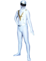 Costume de zentai combinaison enveloppé Superhéro en lycra brillant métallique Déguisements Halloween