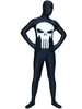 Costume de zentai combinaison enveloppé unisexe en lycra spandex noir imprimé squelette Déguisements Halloween
