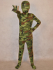 Costume de zentai enveloppé unisexe en lycra spandex multicolore camouflage pour enfants Déguisements Halloween