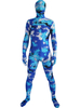 Costume de zentai enveloppé unisexe en lycra spandex multicolore détail camouflage Halloween