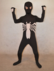 Costume de zentai enveloppé unisexe en lycra spandex multicolore détail motifs d