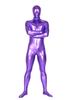 Costume de Zentai Métallisé Brillant Violet Unisexe Déguisements Halloween
