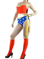 Costume de zentai multicolore métallisé brillant Déguisements Halloween