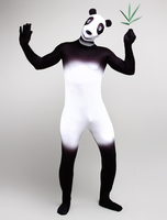 Costume de Zentai Panda Noir Bicolore En Forme de Déguisements Halloween