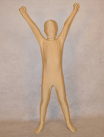 Costume de zentai populaire enveloppé unisexe en lycra spandex havane pour enfants Déguisements Halloween