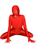 Costume de zentai rouge en lycra spandex enveloppé Déguisements Halloween