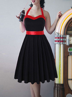 Costume des années 1950 Pin Up Girl Vintage Dress Femmes Rockabilly Dress