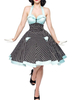 Costume des années 1950 Pin Up Girl Vintage Dress Robe Rockabilly à pois