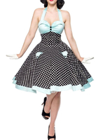 Costume des années 1950 Pin Up Girl Vintage Dress Robe Rockabilly à pois