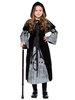 Costume Déguisements Halloween Cadeau Noël Enfants Robe De Cosplay Sorcière Noire Fille