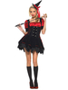 Costume Déguisements Halloween de sorcière rouge et noir Déguisements Halloween