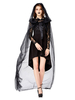 Costume Démon Cosplay Robe Noir Tulle Déguisements Halloween