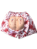 Costume effrayant dHalloween pour les décorations de boule doeil rouge adulte Short en fibre de polyester Costume de vacances