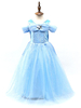 Costume enfant de Princesse en tulle bleu Déguisements Halloween