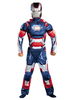Costume enfant iron Man en romanknit bleu Déguisements Halloween