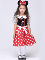 Costume enfant mickey Mouse en polyester rouge Déguisements Halloween
