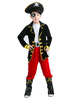 Costume enfant pirate en polyester noir Déguisements Halloween