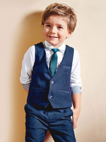 Costume garçon pour mariage ou cérémonie 4 pièces en coton polyester