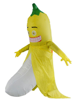 Costume Gonflable Drôle De Banane Costume De Cosplay Fruits Déguisements Halloween