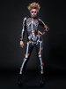 Costume Halloween Combinaison Squelette Zentai Papillon Tenue