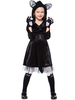 Costume Halloween Enfants Chats Noirs Ensemble Robe De Princesse Fille Déguisement Baptême