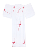 Costume Japonais De Kimono Blanc En Mélangé De Coton Robe De Toussaint De Fêtes Déguisements Halloween