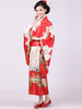 Costume Kimono Japonais Rouge En Satin Mat Déguisements Halloween