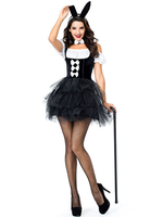 Costume Lapin Cosplay Noirs Cirque Robe Carnavals Déguisements Halloween