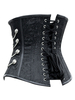 Costume noir métallisé Steampunk chaîne Jacquard Rétro Corset pour les femmes Déguisements Halloween