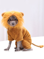 Costume pour animaux de compagnie Halloween Lion Blond Vêtements Polyester Pet Supply