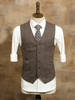 Costume rétro en coton de style vintage marron poche poche aristocrate coton pour homme Déguisements Halloween
