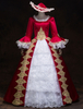 Costume rétro robe victorienne femmes rouges baroque mascarade robes de bal royal vintage costumes Déguisements Halloween