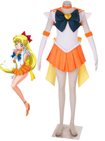 Costume Sailor Moon déguisement Sailor Venus Minako Aino uniforme de cosplay Déguisements Halloween