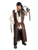 Costume séduisant Pirate Brun en polyester pour homme Déguisements Halloween