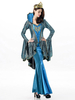 Costume Toussaint 2021 Reine Grecque Robe Maxi Bleue Déguisements Halloween