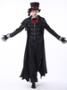 Costume Vampire Effrayant Noir Hommes Magicien Costumes De Sorcière Déguisements Halloween