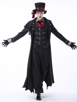 Costume Vampire Effrayant Noir Hommes Magicien Costumes De Sorcière Déguisements Halloween