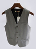 Costume vintagede l＇homme aristocrate en polyester en polyester noire Gilet pour adultes pour homme de fêtes Top Déguisements Halloween