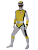 Costume Zentai multicolore jaune noir blanc en Lycra pour hommes Halloween