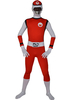 Costume Zentai multicolore rouge noir blanc en Lycra pour hommes Halloween