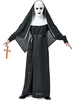Costumes Adulte Nonne Effrayant Cosplay Robe Noir Déguisements Halloween