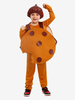 Costumes Biscuit Enfants Combinaison Gilet Déguisement Halloween Marron Café