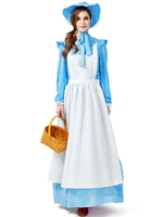 Costumes Chapeau Imprimé Femme de Chambre Chapeau Dentelle Costumes Déguisements Halloween