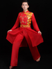 Costumes Chinois Homme Costumes De Danse Du Dragon Rouge Kung Fu Carnaval Déguisements Halloween