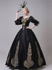 Costumes Classique Floral Imprimé Classique Violet Noir